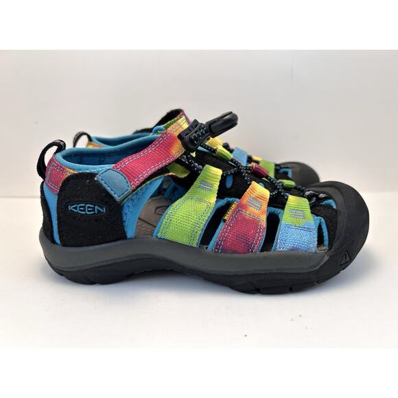 KEEN Unisex Child Newport H2 Closed Toe Water Sandals‎ Rainbow Tie Dye US 1 kids - Picture 5 of 12